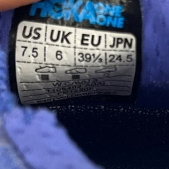 ***SOLD*** Hoka One One Cavu 3 1106482-ABAI Knit Athletic Running Shoes Size 7.5 - Picture 6 of 6